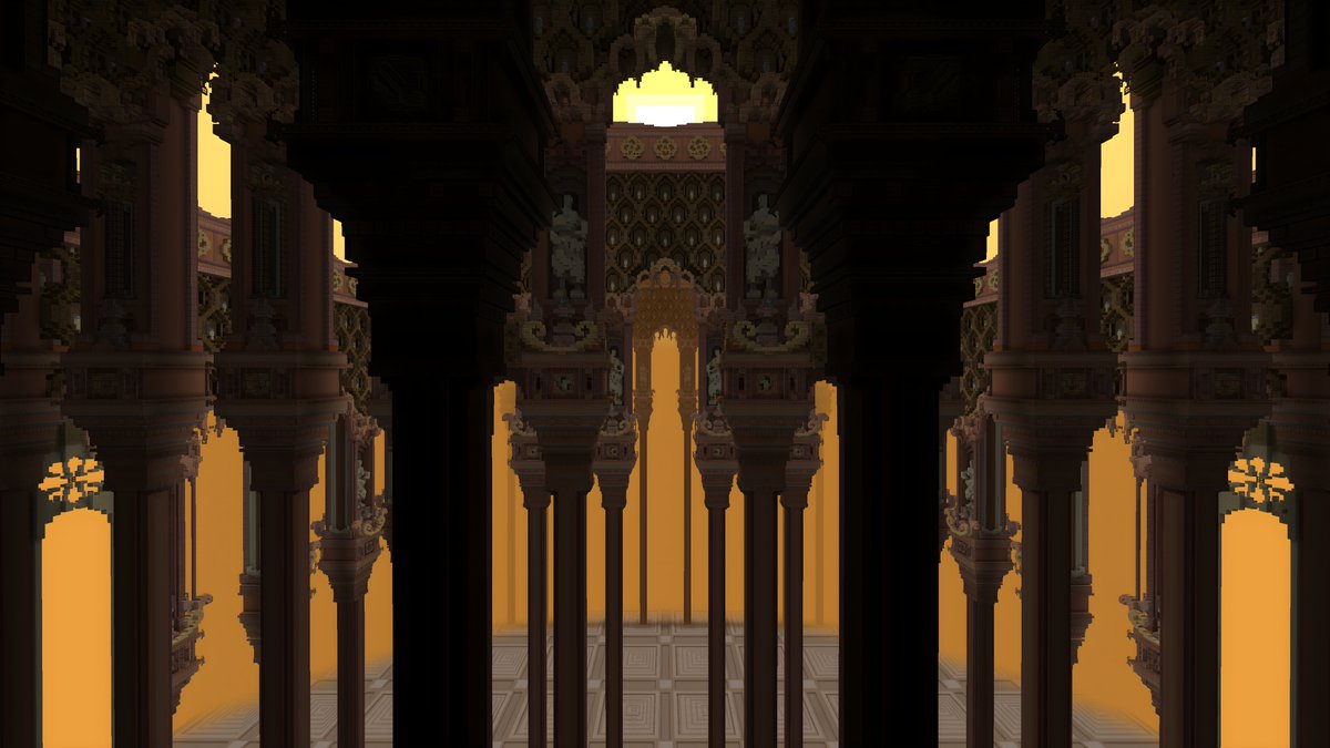 "Faithful Sun"  
Shine bright, even in your final burning hour...  #Minecraft #minecraft建築コミュ #Minecraftbuilds