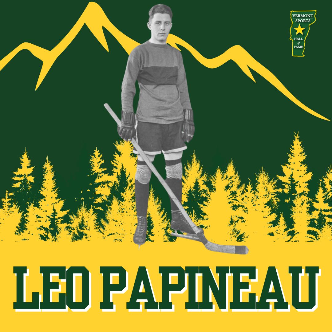 🏅 Celebrating the #VTSHOF Class of 2025! 🏅

Franklin County’s Leo Papineau is this year’s Historical Inductee! A 3-sport college captain &amp; legendary coach with 670+ career wins, he shaped Vermont athletics for decades. 👏🏀🏒⚾

🎟 Join us Apr. 26 to honor Leo!