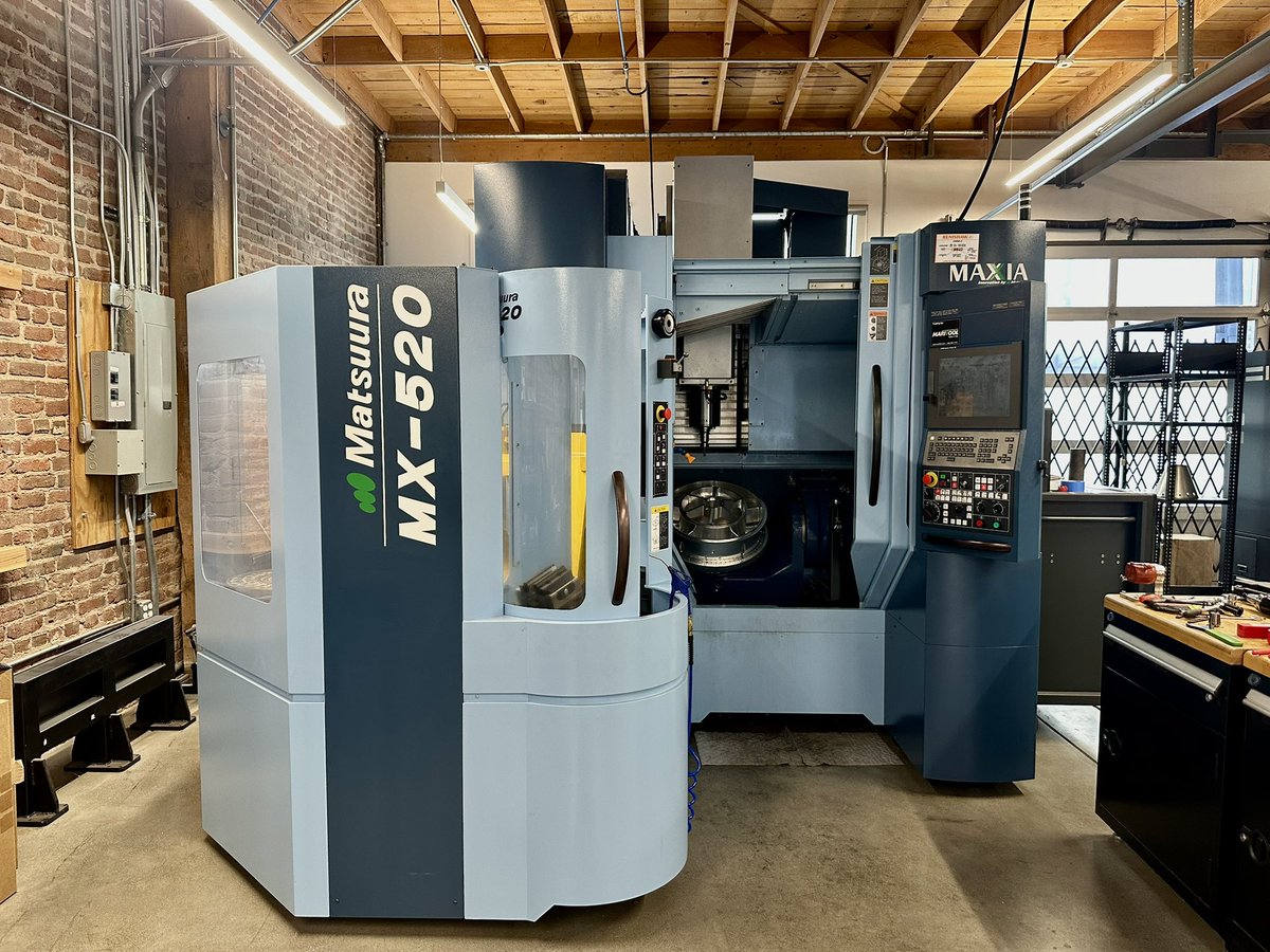 We’ve outgrown our Matsuura and have a beautiful Hermle on the way for our new compressors. If you know anyone who is interested in purchasing the Mx-520 with pallet loader, please dm me with an offer. Machine is in SF.