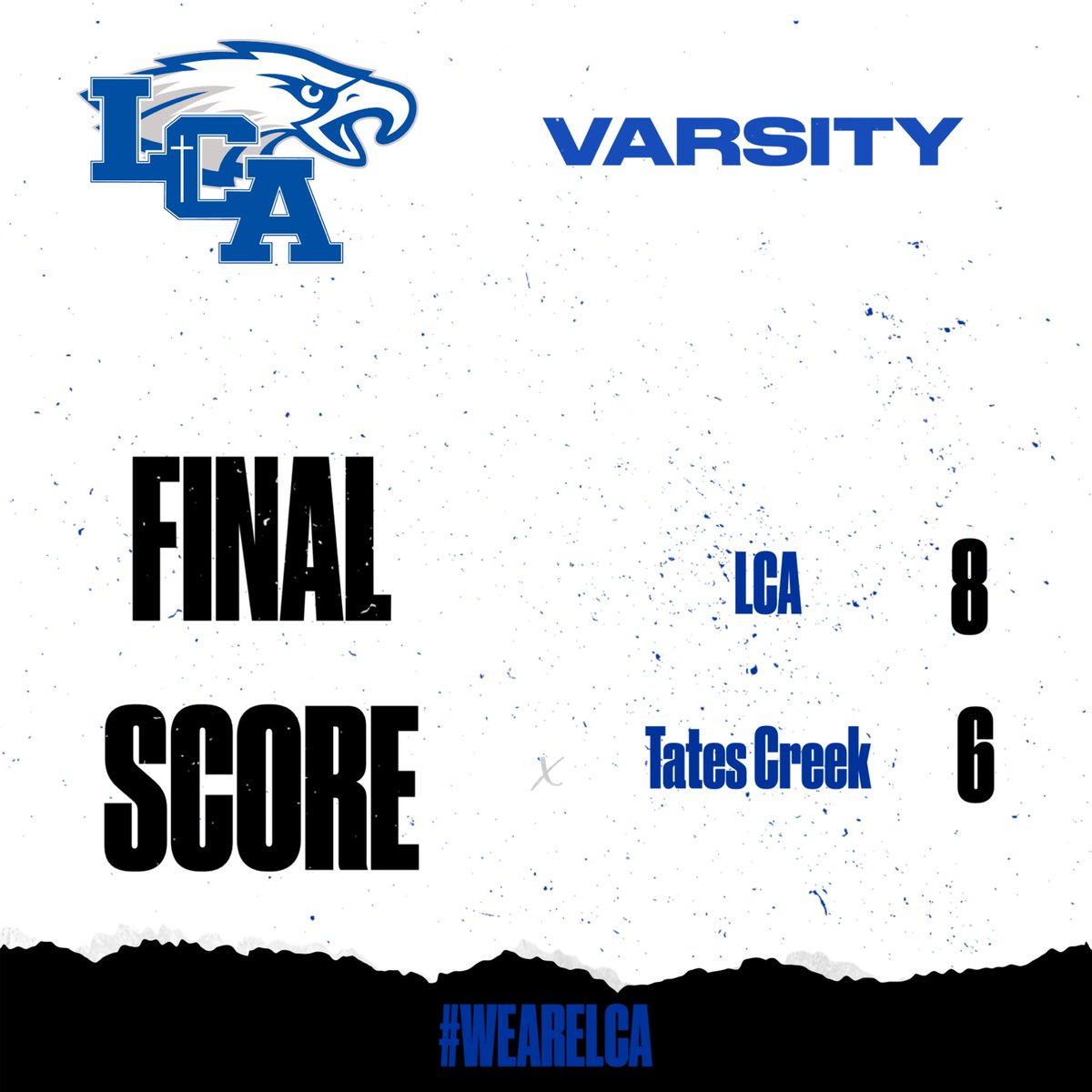 LCA Baseball (@lcabaseball23) on Twitter photo <a href="/lcabaseball23/">LCA Baseball</a> rallies in the 7th to defeat Tates Creek and get the sweep!!! What a game!!!! Go Eagles!!! <a href="/lcabaseball23/">LCA Baseball</a> rallies in the 7th to defeat Tates Creek and get the sweep!!! What a game!!!! Go Eagles!!!