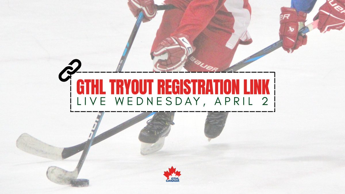 📢GTHL 2025-26 TRYOUTS: REGISTRATION IS NOW LIVE!

The wait is over! 🏒 GTHL tryout registration is OFFICIALLY OPEN as of TODAY, April 2nd.

🔹 Register NOW to secure your spot at Toronto Titans tryouts: tinyurl.com/mr28euu3

#GTHL #aaahockey #torontotitans