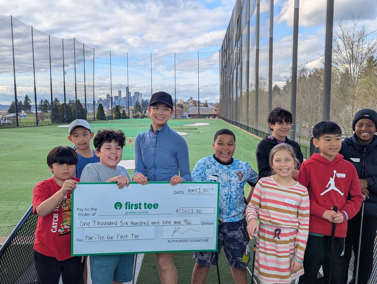 HUGE thank you to 14 year old Keira Niu for hosting a third year of Par-Tee for First Tee fundraiser! This year, Keira raised $1,601 for First Tee scholarships. We are so thankful for you and your hard work benefiting First Tee - Greater Seattle youth programming! 🙏 #FirstTee
