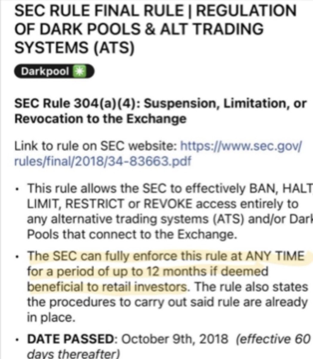 Chuck Hodl (@chuckhodl) on Twitter photo Hey <a href="/SECGov/">U.S. Securities and Exchange Commission</a> and <a href="/DOGE/">Department of Government Efficiency</a>
Will you turn off dark pools for 1 week and just stare at $GME? Hey <a href="/SECGov/">U.S. Securities and Exchange Commission</a> and <a href="/DOGE/">Department of Government Efficiency</a>
Will you turn off dark pools for 1 week and just stare at $GME?