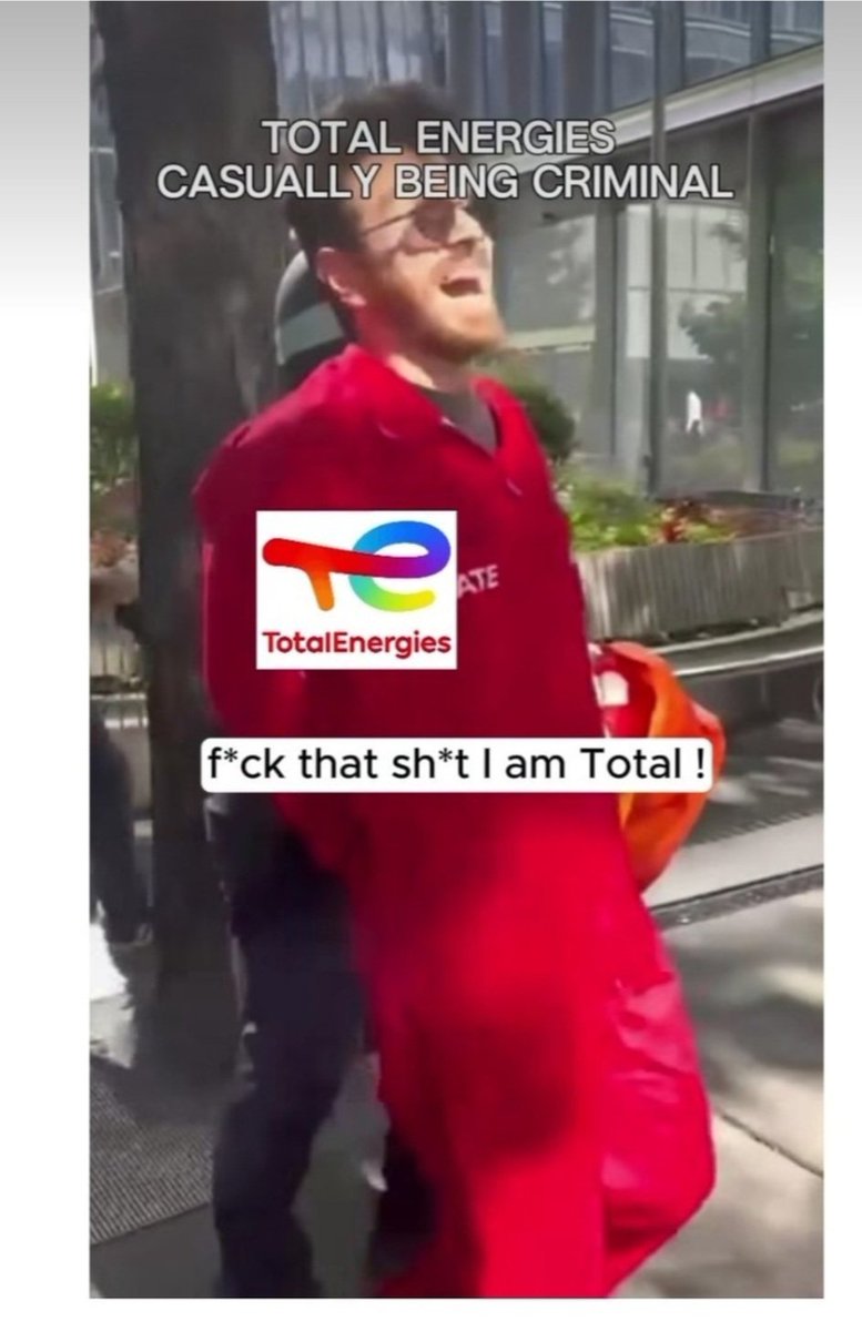 EricGuindouS's tweet photo. What the Fuck , i am @TotalEnergies , et je suis, ou me croit , un intouchable, untouchable !
But i'm not ! 🥴😬🤫 @TotalEnergies @Egsi_securite
#StopWashingStartPaying
#StopEacop #StopTOTAL #ExtinctionRebellion https://t.co/JIOCWVtIKk