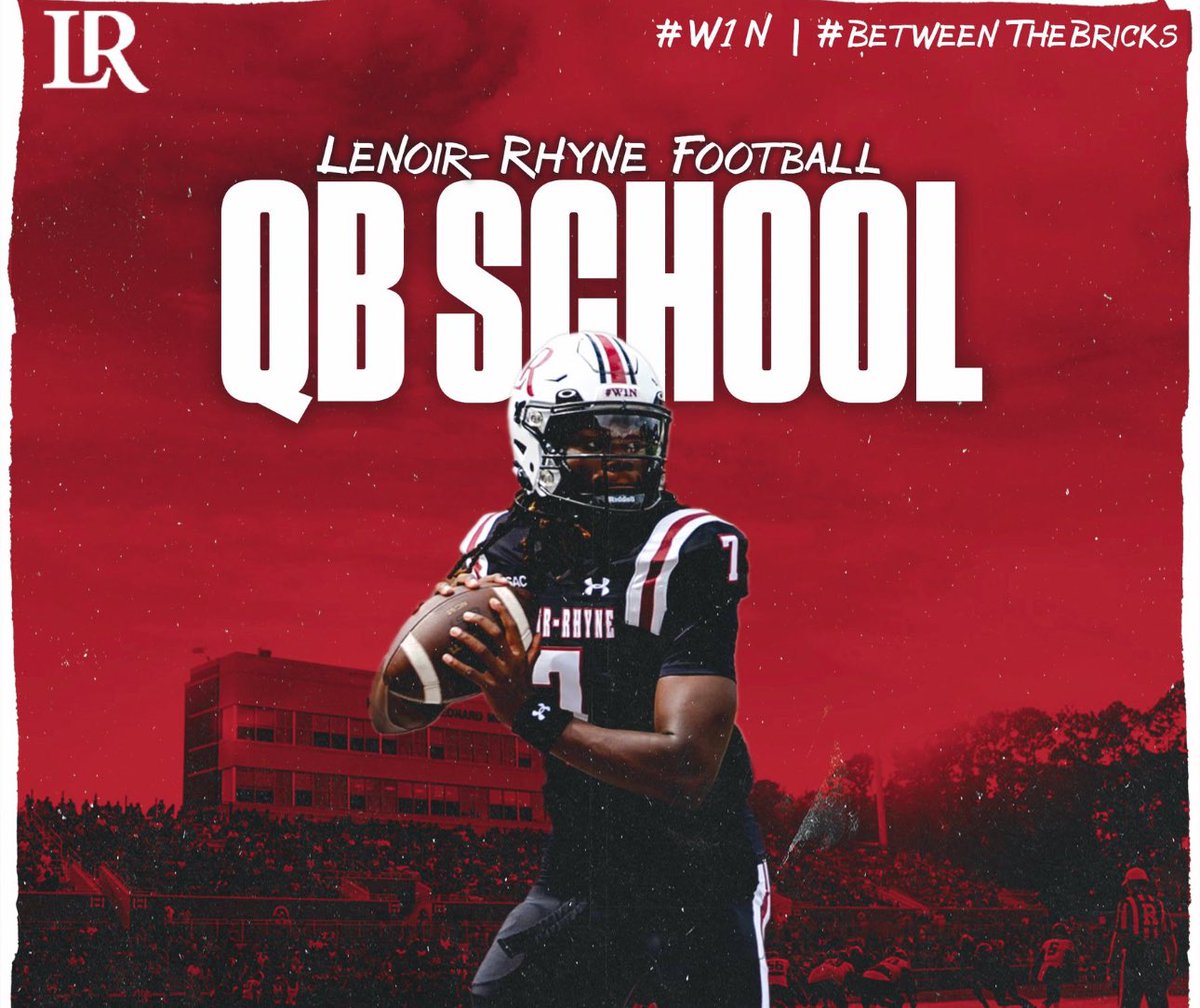 Thanks <a href="/CoachSDeMeo/">Steve DeMeo</a> and <a href="/LRBearsFootball/">Lenoir-Rhyne Football</a> for the QB school invite!
<a href="/lhstigercoach/">Ryan Knigga</a> 
<a href="/CoachJakeB_LHS/">Jake Buttram</a> 
<a href="/HoosierELITE/">HOOSIER ELITE Explosive Strength and Conditioning</a> 
<a href="/FFBallAllDay/">Sam Erman</a>