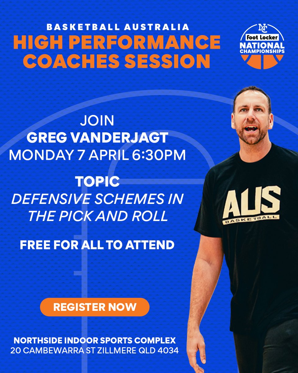 Basketball Queensland (@basketballqld) on Twitter photo ๐๐ฟ๐ฒ๐ฒ ๐๐ ๐๐ผ๐ฎ๐ฐ๐ต๐ฒ๐ ๐ฆ๐ฒ๐๐๐ถ๐ผ๐ป ๐ก
<a href="/BasketballAus/">Basketball Australia</a> will facilitate a free HP Coaches Session next Monday at Northside, hosted by <a href="/BrisbaneBullets/">Brisbane Bullets</a> AC, Vandy!
๐
Monday 7 April 2025, from 6.30pm
๐ bit.ly/2025BA-GregVanโฆ
<a href="/BBALLAU_Coaches/">Basketball Australia Coaches</a> ๐๐ฟ๐ฒ๐ฒ ๐๐ ๐๐ผ๐ฎ๐ฐ๐ต๐ฒ๐ ๐ฆ๐ฒ๐๐๐ถ๐ผ๐ป ๐ก
<a href="/BasketballAus/">Basketball Australia</a> will facilitate a free HP Coaches Session next Monday at Northside, hosted by <a href="/BrisbaneBullets/">Brisbane Bullets</a> AC, Vandy!
๐
Monday 7 April 2025, from 6.30pm
๐ bit.ly/2025BA-GregVanโฆ
<a href="/BBALLAU_Coaches/">Basketball Australia Coaches</a>