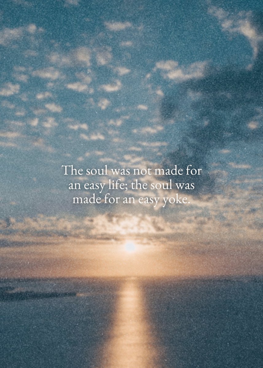 We often chase ease—less stress, fewer responsibilities, more comfort. But deep down, our souls aren't truly longing for an easy life. They're longing for a life rightly ordered under the care of a good Shepherd.