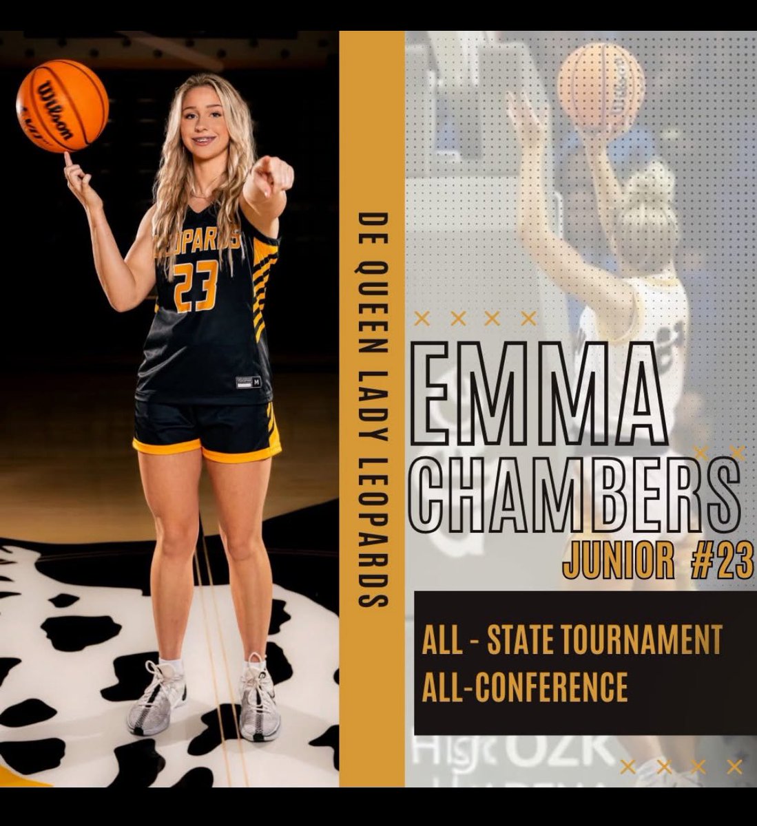 emmarosey30's tweet photo. Thankful to be selected as All State Tournament and All Conference 🏀 https://t.co/eDhPdulNJN