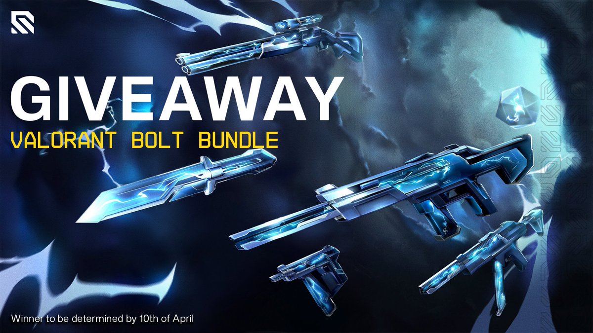 Valorant Updates (@valorantupdated) on Twitter photo 🎁 VALORANT BOLT BUNDLE GIVEAWAY 🎁
1x Bundle - 1x Winner
How to enter:
- Follow @WALLHACKHQ + <a href="/ValorantUpdated/">Valorant Updates</a>
- Like and RT the post
- Tag one friend
🌍Global Giveaway
🗓️Ends on July 10th
#Valorant #Giveaway 🎁 VALORANT BOLT BUNDLE GIVEAWAY 🎁
1x Bundle - 1x Winner
How to enter:
- Follow @WALLHACKHQ + <a href="/ValorantUpdated/">Valorant Updates</a>
- Like and RT the post
- Tag one friend
🌍Global Giveaway
🗓️Ends on July 10th
#Valorant #Giveaway