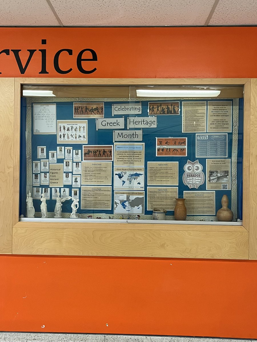 NorthAlbion_CI's tweet photo. North Albion CI celebrating Greek Heritage Month! @TDSB_GHM https://t.co/YZZObgtGhL