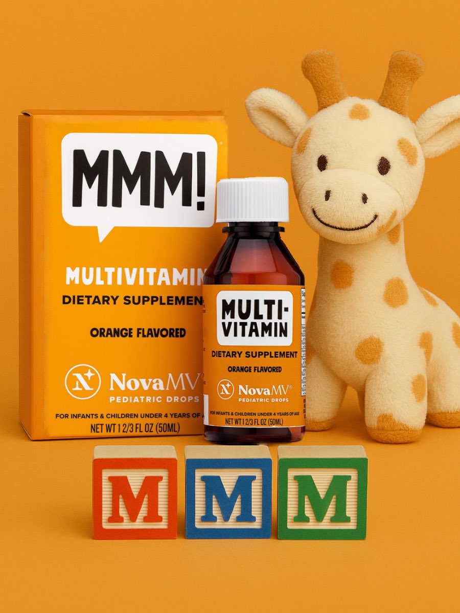 M is for Multivitamin, MMM, and a whole lotta Mom-approved goodness! 😆

MMM is right—babies love the taste! Our natural orange-flavored multivitamin pairs perfectly with our iron supplement or shines on its own to support healthy brain development, growth, and nutrition