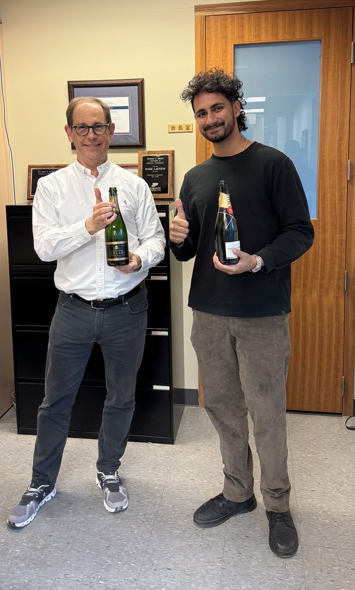 Mark Lautens OC (@marklautens) on Twitter photo PhD #60 is <a href="/RamonArora/">Ramon Arora</a>
A very good excuse to enjoy a glass of top notch champagne 🍾 🥂 and congratulate him doing some excellent chemistry.
Ramon’s next step is a great job in Boston.
Mine is heading back to the Office of the Chair <a href="/UofTArtSci/">U of T Arts & Science</a> <a href="/chemuoft/">Chemistry at UofT</a> PhD #60 is <a href="/RamonArora/">Ramon Arora</a>
A very good excuse to enjoy a glass of top notch champagne 🍾 🥂 and congratulate him doing some excellent chemistry.
Ramon’s next step is a great job in Boston.
Mine is heading back to the Office of the Chair <a href="/UofTArtSci/">U of T Arts & Science</a> <a href="/chemuoft/">Chemistry at UofT</a>