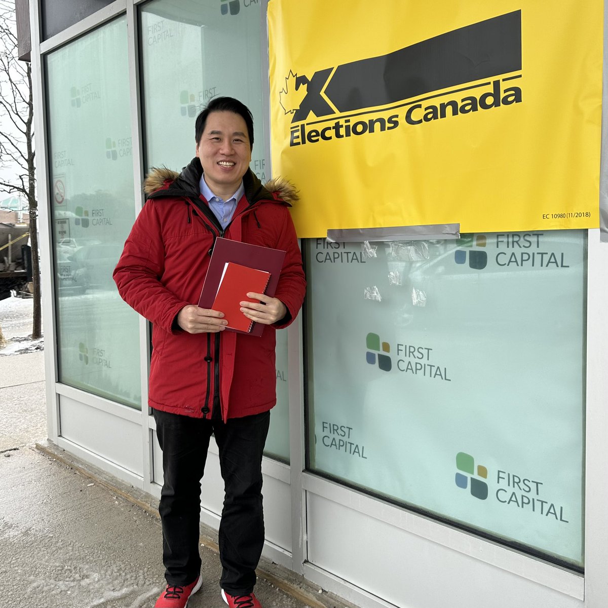 Shaun_Chen's tweet photo. Representation is a pillar of our democracy, so I am deeply privileged to submit my nomination to Elections Canada for this election, putting my name forward to serve #ScarbTO #ProvenToWork #CanadaStrong https://t.co/cijvtiasKy