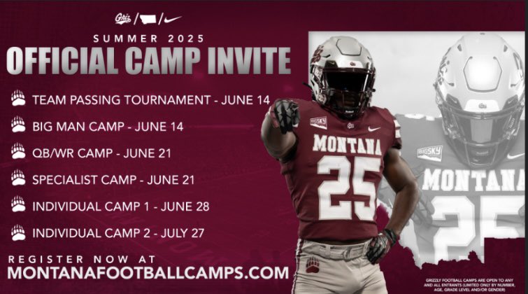 Henry Willy (@henrywilly66) on Twitter photo Blessed to be invited, excited to compete!
<a href="/BrandonHuffman/">Brandon Huffman</a> <a href="/GrizCoachGreen/">Justin Green</a> <a href="/CoachIanEssig/">Coach Essig</a> <a href="/BallardHSPride/">BallardPrideFootball</a> Blessed to be invited, excited to compete!
<a href="/BrandonHuffman/">Brandon Huffman</a> <a href="/GrizCoachGreen/">Justin Green</a> <a href="/CoachIanEssig/">Coach Essig</a> <a href="/BallardHSPride/">BallardPrideFootball</a>