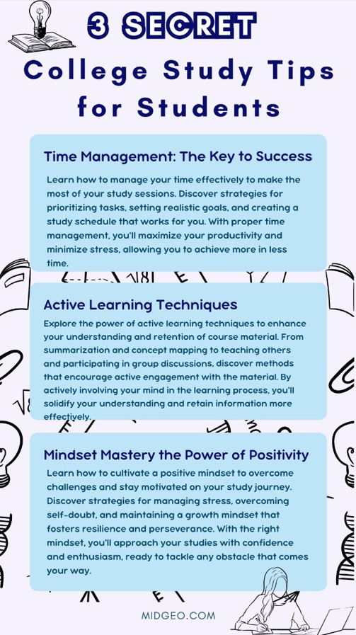 PSB7Digital's tweet photo. 3 Study Tips for College Success! 🎓✨
⏳ Time Management 
📖 Active Learning 
💪 Mindset Mastery
Which tip helps you the most? 👇
#StudySmart #CollegeLife #SheridanSuccess #FutureReady https://t.co/SAEnrSHE0o
