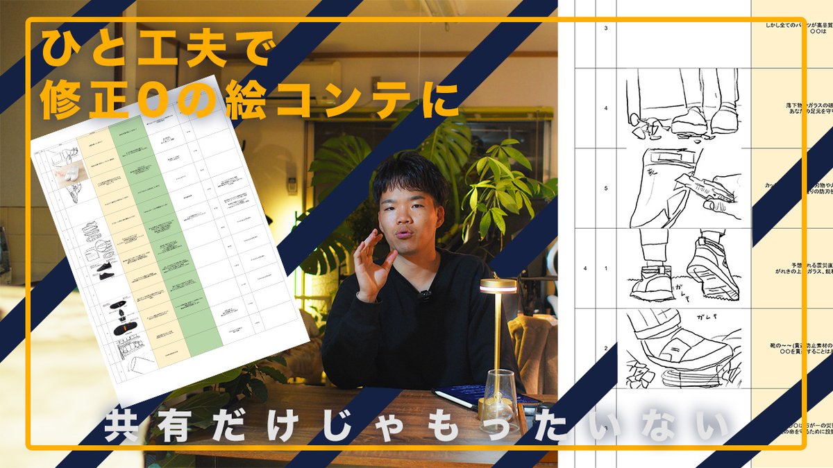 Color_usuya's tweet image. 我ながら結構良い内容話してるなと思いました
短いのでサクッと見ていってくださいな

YouTubeにて公開しています

【プロの技】クライアントに刺さる絵コンテを作る秘訣とは？｜映像制作