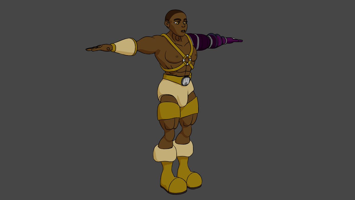 NPComics1's tweet photo. #Side_Quests #Update
Fronan's costume is done!
No to work on his head.
More to follow!

@IndieCron @AnimatorsPal @promotecomics @indiecomicszone @AnimeMangaTweet #CGI #noai #adventure #fantasy #barbarian #DnD #muscle #model #b3d https://t.co/O19t4Rebgj