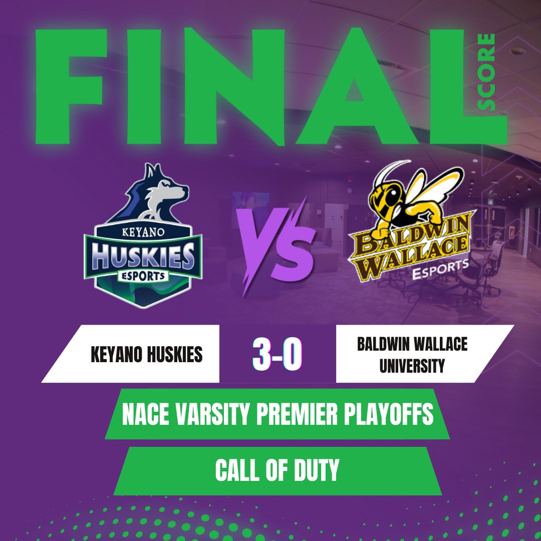 3-0! 3-0! 3-0!

Our Call of Duty Huskies complete the sweep and qualify for the <a href="/NACEsports/">NACE</a> LAN Top 8 Finals in Orlando, Florida 🔥

#PrideInThePack
