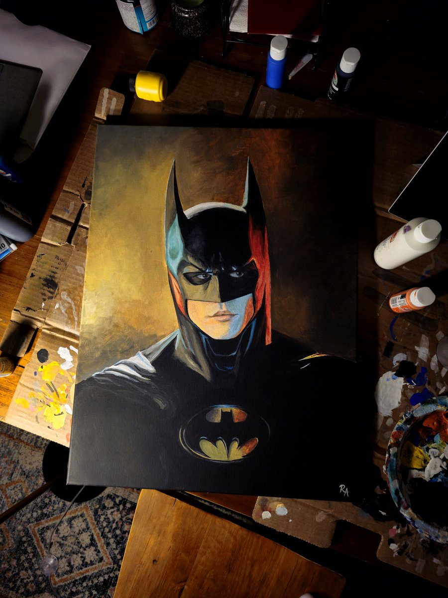 My Val Kilmer Batman painting