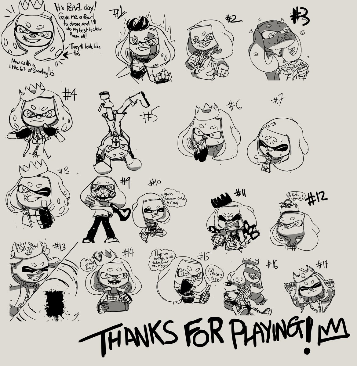 GS_standard's tweet photo. That's well and truly a Pearl day! Thank you everyone for the Pearls! Sorry to everyone I didn't get to! #PearlDay #Pe4r1day #Splatoon3 https://t.co/YW6zhYKivD