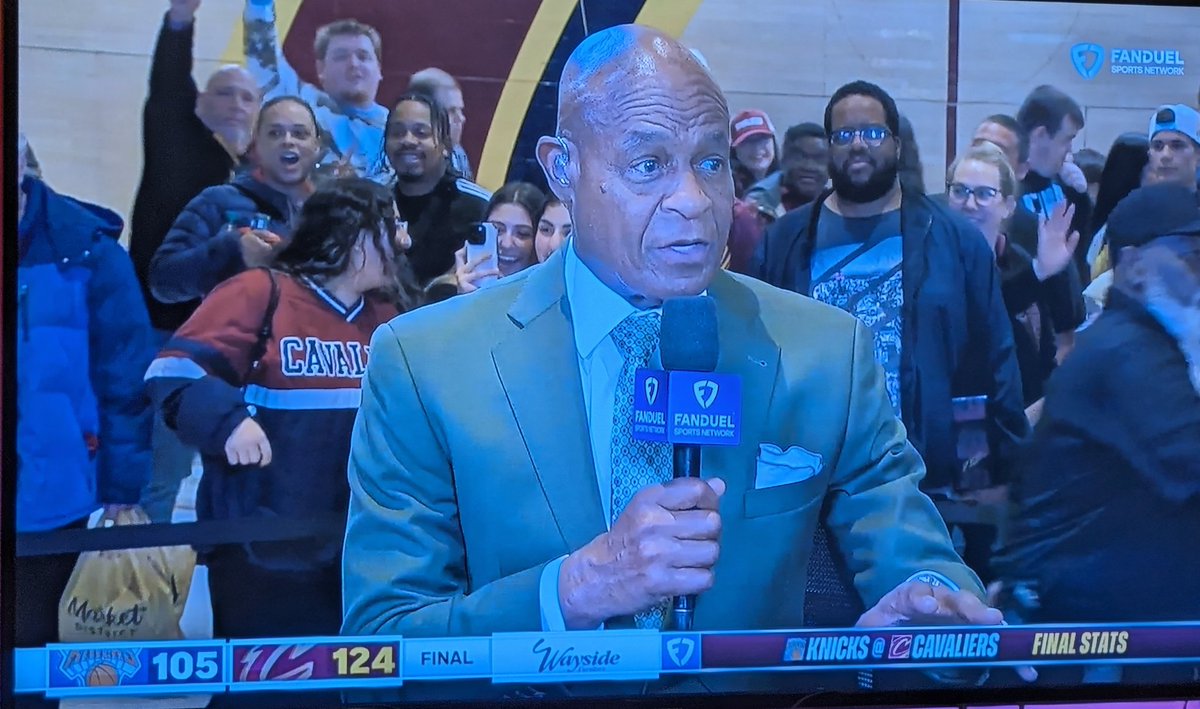 The #1 Cavs fan was there to see the Cavs come from behind and take the win over the Knicks