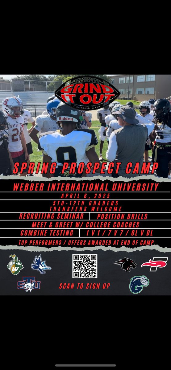 Michael Rogers (@miker0gers2) on Twitter photo I will be attending the Grind it out prospect camp at Webber International University <a href="/WebberFB/">Webber Int'l University Football</a> <a href="/Coach_Ski19/">Jake Czerniakowski</a> <a href="/coachj_rob/">Coach Robinson</a> ๐ฅ
<a href="/coachpannucci/">Coach Pannucci</a>
<a href="/DwaneRobinson4Q/">Coach Dwane Robinson</a>
<a href="/coachbpalmer5/">Coach Palmer</a>
<a href="/MHSdogsfootball/">Melbourne High School Football</a> I will be attending the Grind it out prospect camp at Webber International University <a href="/WebberFB/">Webber Int'l University Football</a> <a href="/Coach_Ski19/">Jake Czerniakowski</a> <a href="/coachj_rob/">Coach Robinson</a> ๐ฅ
<a href="/coachpannucci/">Coach Pannucci</a>
<a href="/DwaneRobinson4Q/">Coach Dwane Robinson</a>
<a href="/coachbpalmer5/">Coach Palmer</a>
<a href="/MHSdogsfootball/">Melbourne High School Football</a>