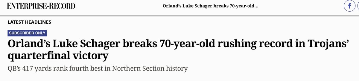 Pitcher DIGS (@digspitcher) on Twitter photo Let me tell you about Orland High's <a href="/LukeSchager/">Luke Schager</a>, who broke the school's 70-year old single-game rushing record in an NSCIF Playoff game last fall. Today, he may well have set a new OHS strikeout record on the mound, fanning 18 Willows hitters in 6 IP. Yep, ALL 18 outs were by K! Let me tell you about Orland High's <a href="/LukeSchager/">Luke Schager</a>, who broke the school's 70-year old single-game rushing record in an NSCIF Playoff game last fall. Today, he may well have set a new OHS strikeout record on the mound, fanning 18 Willows hitters in 6 IP. Yep, ALL 18 outs were by K!