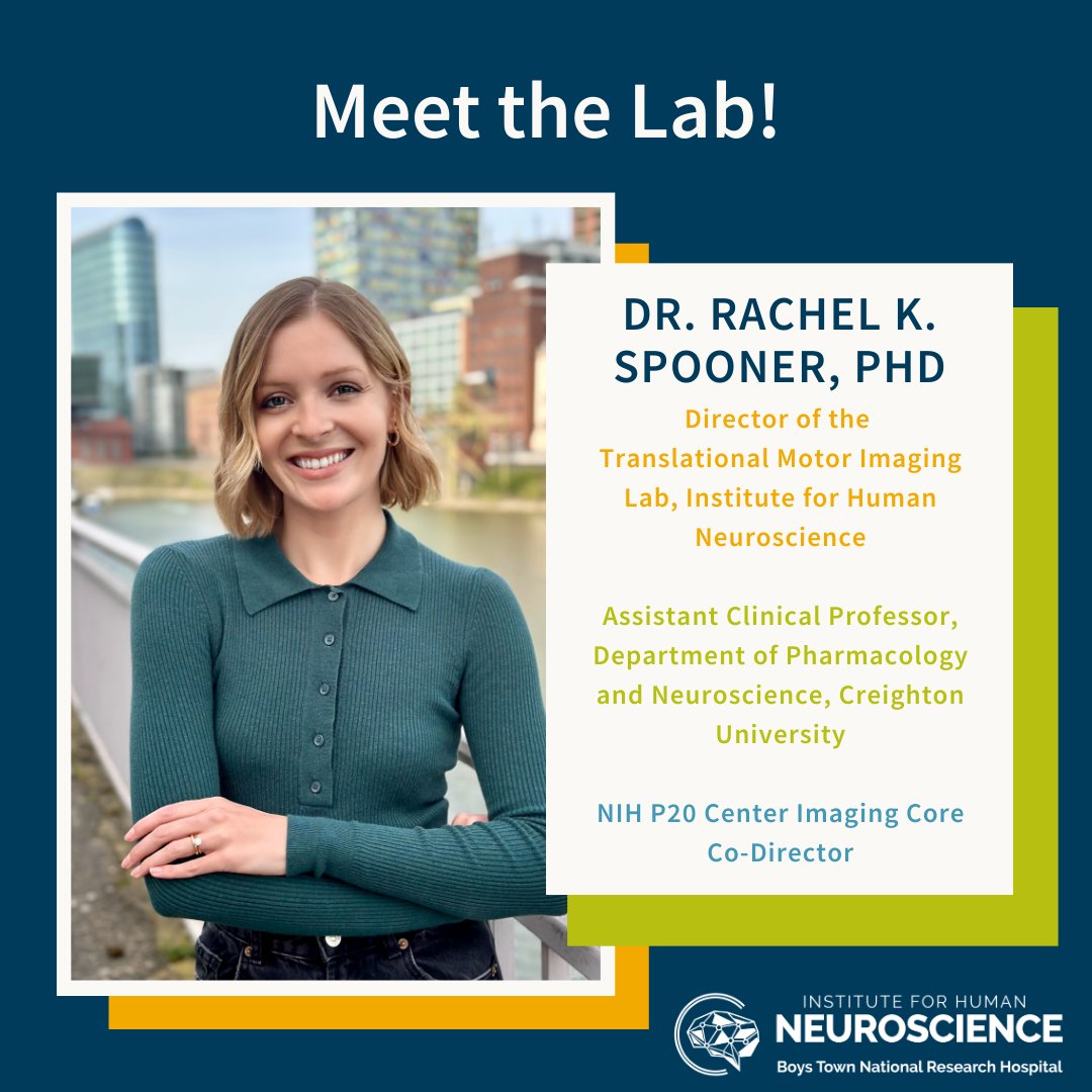 tmilab's tweet photo. Meet Dr. Rachel Spooner, Director of the Translational Motor Imaging Lab! Scroll through to learn more about Dr. Spooner and her favorite things 😊 https://t.co/7RFQCtlUd1