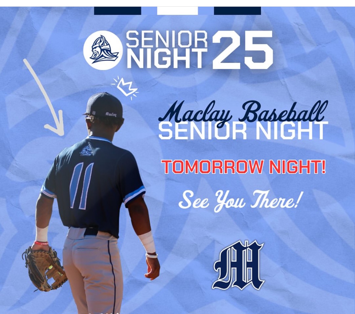MaclayBaseball (@baseballmaclay) on Twitter photo ⚾️MARAUDERS GAMEDAY⚾️
SENIOR NIGHT EVENTS 3:30
4/3/2025
🆚Jefferson Co.
⏰4pm
🏟️Maclay School
<a href="/WCTVSports/">WCTV Sports</a> <a href="/PrepBaseballFL/">Prep Baseball Florida</a> <a href="/Florida_PG/">Perfect Game Florida</a> <a href="/AlisonPosey14/">Alison Posey</a> <a href="/RyanLKelly/">Ryan Kelly</a> <a href="/maclayathletics/">Maclay Athletics</a> <a href="/Maclayschool/">Maclay School</a> <a href="/BigBendBall/">Big Bend Baseball</a> <a href="/BigBendSports/">Big Bend Sports</a> <a href="/bigbendpreps/">Big Bend Preps</a>
Come support our senior, <a href="/HunterSmith1142/">Hunter Smith</a> ⚾️MARAUDERS GAMEDAY⚾️
SENIOR NIGHT EVENTS 3:30
4/3/2025
🆚Jefferson Co.
⏰4pm
🏟️Maclay School
<a href="/WCTVSports/">WCTV Sports</a> <a href="/PrepBaseballFL/">Prep Baseball Florida</a> <a href="/Florida_PG/">Perfect Game Florida</a> <a href="/AlisonPosey14/">Alison Posey</a> <a href="/RyanLKelly/">Ryan Kelly</a> <a href="/maclayathletics/">Maclay Athletics</a> <a href="/Maclayschool/">Maclay School</a> <a href="/BigBendBall/">Big Bend Baseball</a> <a href="/BigBendSports/">Big Bend Sports</a> <a href="/bigbendpreps/">Big Bend Preps</a>
Come support our senior, <a href="/HunterSmith1142/">Hunter Smith</a>