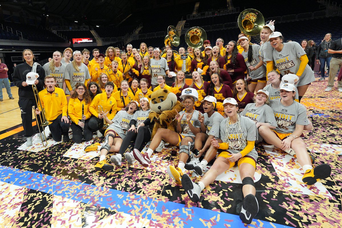 wbitwbb's tweet image. 𝘛𝘩𝘦 𝘣𝘢𝘯𝘯𝘦𝘳 𝘪𝘴 𝘵𝘩𝘦𝘪𝘳𝘴. 🏆
@GopherWBB are officially the 2025 WBIT CHAMPS!

#ElevateTheGame