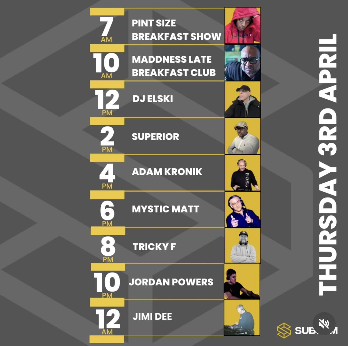 djelski's tweet photo. 📻☀️ Catch me on https://t.co/2SN7JYjRKi 12-2pm #oldskoolukgarage set going back to my roots. Lock in lock on looking forward to this one 😎 #subjamfm #subjamdab #ukgarage #radio #biglineup https://t.co/yhMlhK6ShS