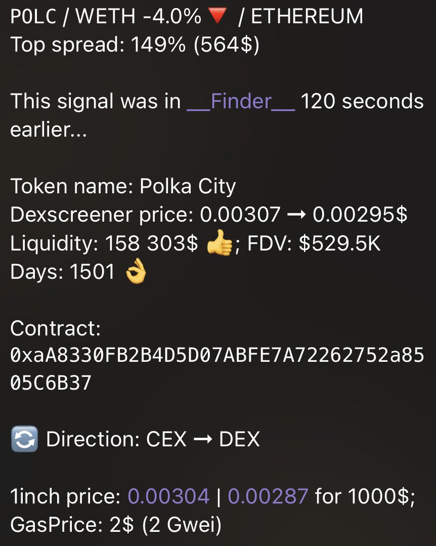 MidnightCrypt0's tweet image. GM guys, the night was fun! From $5k, I managed to make $15k on arbitrage without putting in much effort.

 Each of you can earn while the market is idle thanks to @tradeonFinder 
 
$POLC Community, join in!

 Each of you can do the same.