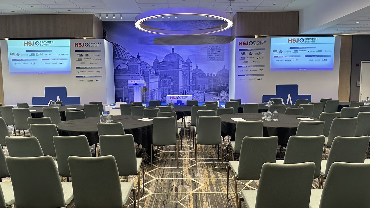 The #HSJprovider Summit is underway. Looking forward to welcoming delegates, speakers and partners in Birmingham today!