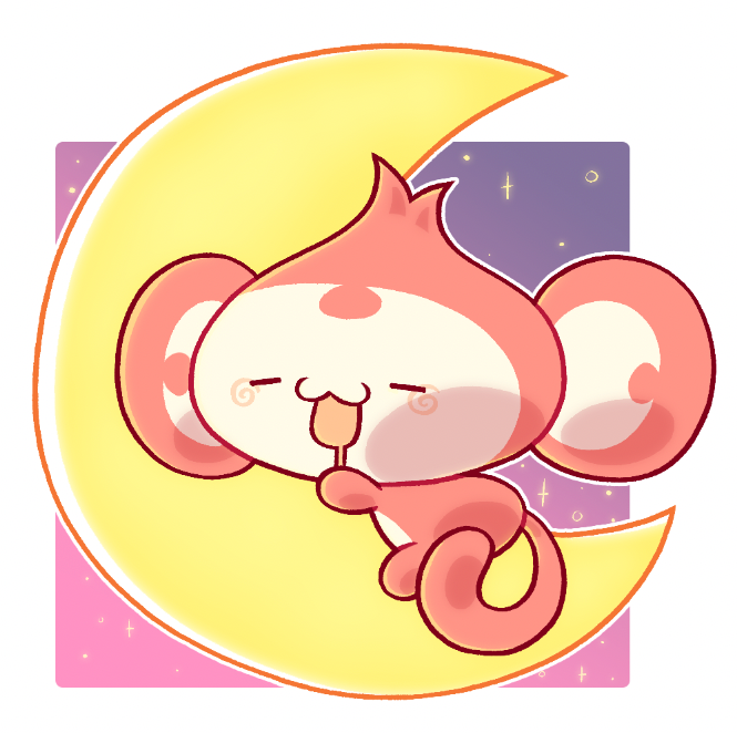 「moonkie on da moon 」|allieのイラスト