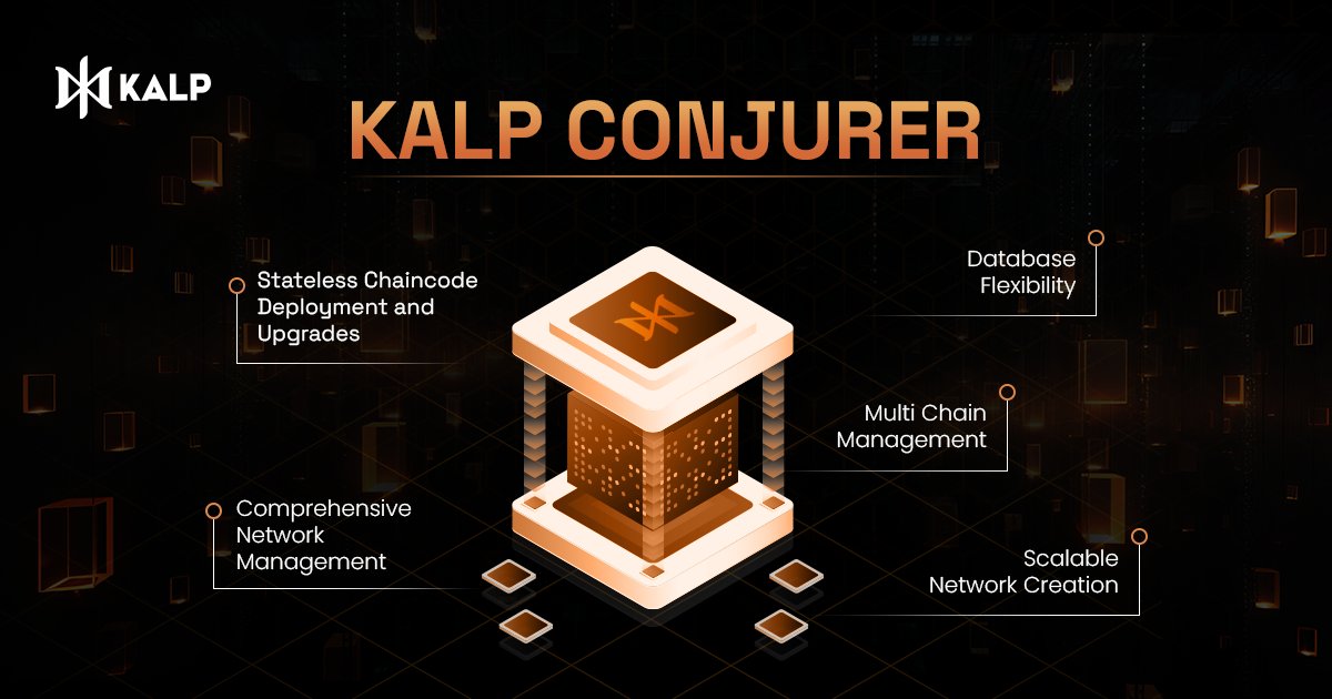Kalp Conjurer is here! 🔗

Ready to build, manage, and deploy blockchain networks faster than you can say "multi-chain"? 

No more complex setups or slow deployments—Kalp Conjurer simplifies everything from scaling and chaincode deployment to seamless multi-chain management.

Why