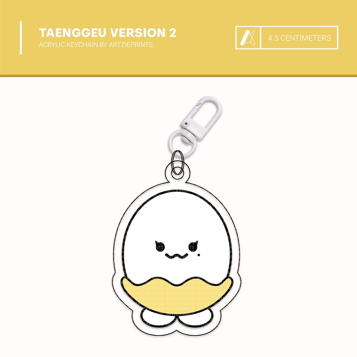 Taenggeu Version 2 Acrylic Keychain Pre-order by Artzie Prints! 

•  4.5 centimeters
• Lobster clasp hook
• Acrylic sandwich design

Ships in 10-15 days 

🍊link: ph.shp.ee/FTY2Vmd