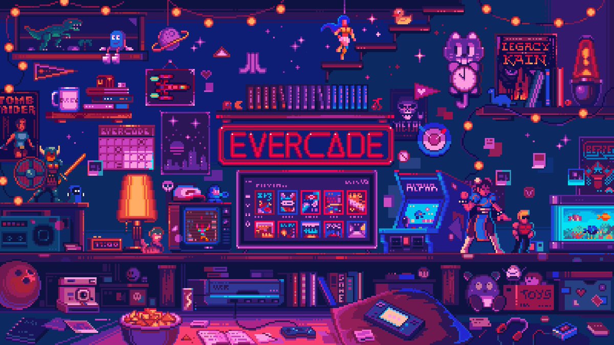 pixeljeff1995's tweet image. // Game Night // .2025
Illustration designed for @evercaderetro sign up now on EVERCADE website and get this super cool wallpaper!
evercade.co.uk
#pixeljeff #pixelart #retro #evercade #80s #arcade #8bit #ドット絵