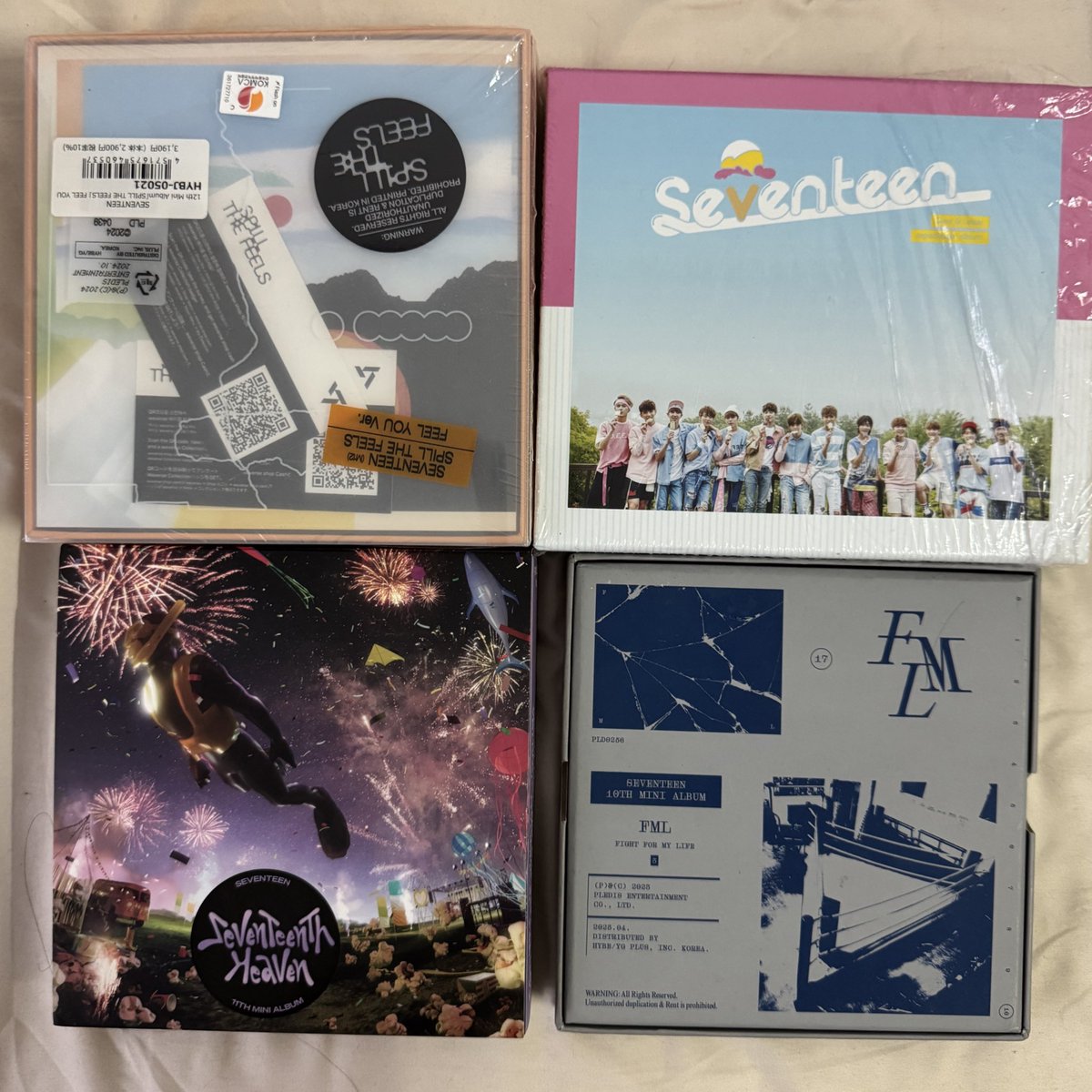 4vaIentine's tweet photo. help rt | wts

seventeen albums - rm10 ea
you made my dawn (hoshi lenti) - rm15

includes most inclusions exc photocards
henggarae : ver 3 2x , ver 4 1x
sector 17 carat ver - hoshi
attacca op1 vcu ver
semicolon group ver

wm 8 em 15
dm if you wtb

#pasarsvt #pasarseventeen https://t.co/t6rx4Qy5G8