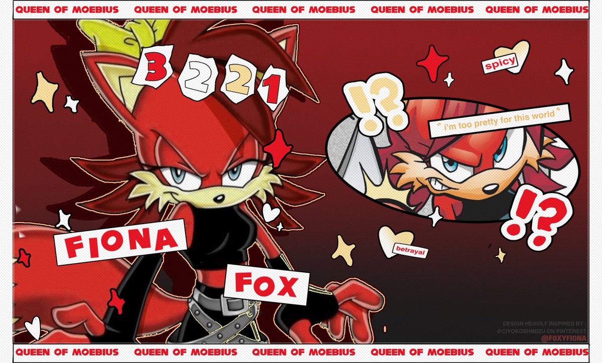 ✧˖ ⋆˙   FIONA FOX JOINS TWITTER 🩸 
(#PARODYTWT) (#SONICTWT) (#SONICRP) (#MVRP)