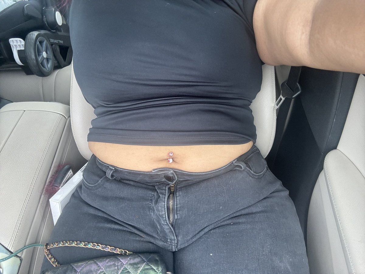 Bellybutton is pierced too