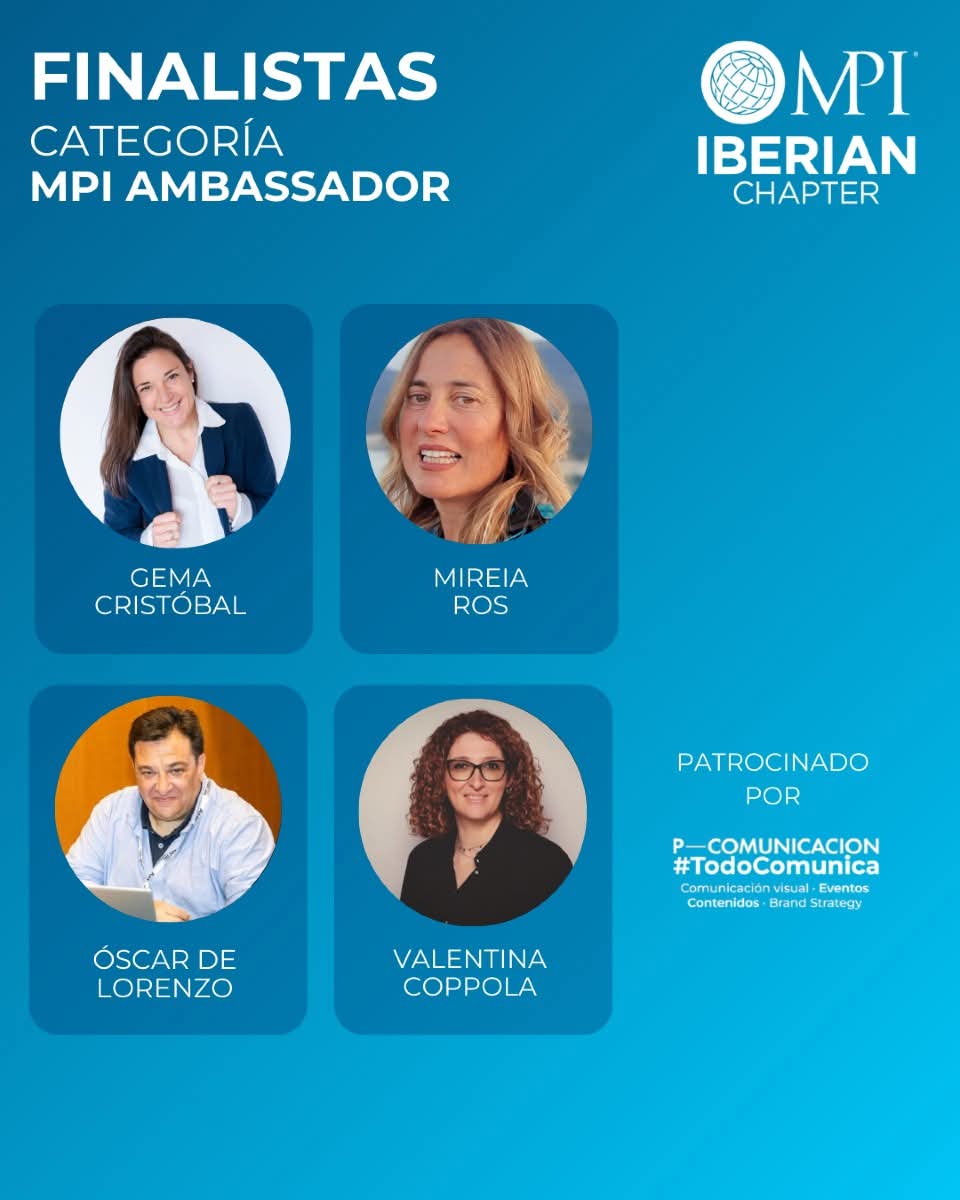 gema_cristobal's tweet photo. 🏆Agradecida y feliz por ser finalista en los #MPIIberianAwards, este reconocimiento ya es un gran premio.
Muchísimas gracias compañeros de @MPIIberian.
🥂¡Hoy los profesionales de los eventos estamos de celebración en Valencia!
#MPIIberianAwards #eventsprof #MPIIberianAmbassador https://t.co/doe1tja90h