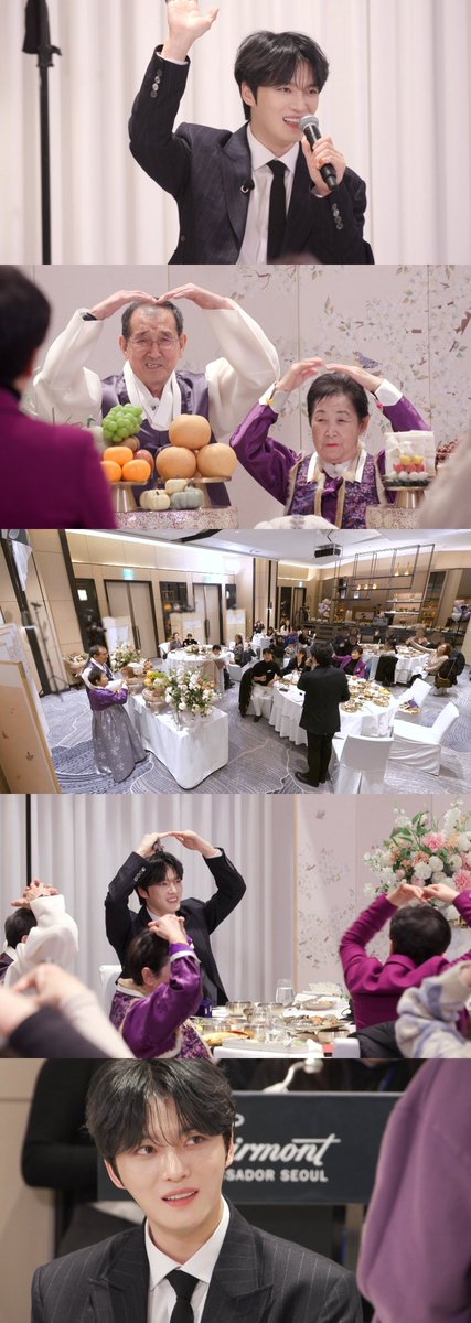 imbcenews's tweet photo. 김재중, 60억家→60주년 회혼례 쐈다…통 큰 효자(편스토랑)
#김재중 #KIMJAEJOONG #JAEJOONG #金在中 
#ジェジュン #편스토랑 #KBS예능 #iMBC연예 

‘편스토랑’ 식구들은 “가족 행사 맞나? 기업 행사 같다”라며 대가족의 다복함에 혀를 내둘렀다. 김재중은 "못 온 매형들이 있어서 이 정도면 조촐하다"라며 손사래를 쳤다.

이때 김재중이 큐카드를 들고 등장, 부모님의 60주년 회혼례를 진행하기 시작했다. 시작은 출석 체크였다. 출석을 부르는 데만도 한참. 이어 첫 식순으로 아버지와 어머니에게 큰절 올리기가 시작됐다. 

김재중 9남매가 나란히 서서 다 함께 부모님에게 큰절을 올리는 진풍경에 부모님은 “너무 행복하다”는 말을 되뇌었다. 사위들 큰 절, 전원 참석한 손주 13명 단체 큰 절 타임이 이어졌다.

🔗https://t.co/VaFjyJI6rI