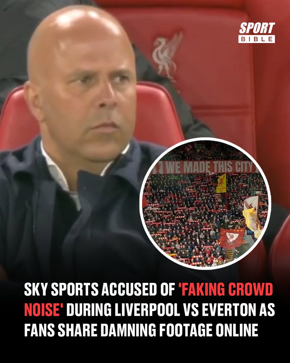 sportbible's tweet image. 🚨 FAKE CROWD NOISE AT ANFIELD?! 🚨

Not even Liverpool fans have been able to explain it - Sky Sports have been called out and the footage is damning 👀😳