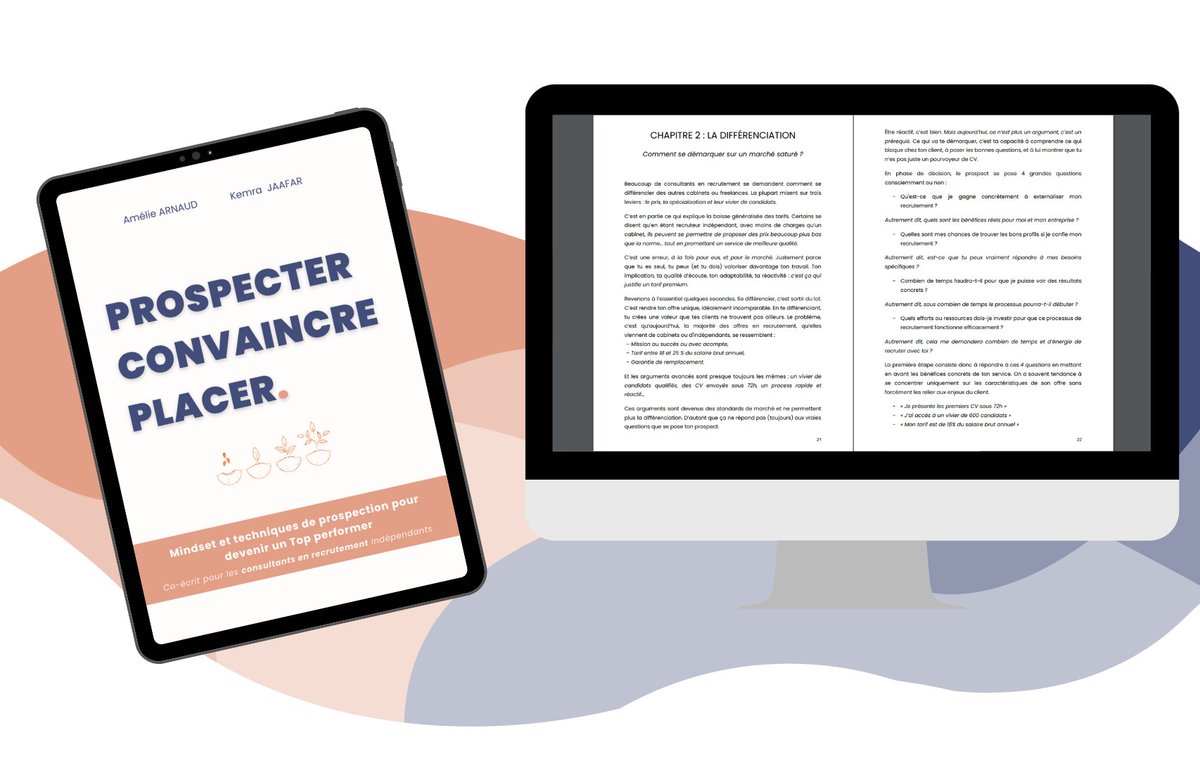 Parce que pour réussir, un recruteur indépendant doit avant tout penser comme un entrepreneur. Et un entrepreneur, ça sait vendre et prospecter.
Notre nouveau livre avec Kemra Jaafar : livre-prospecter-convaincre-placer.fr/commande