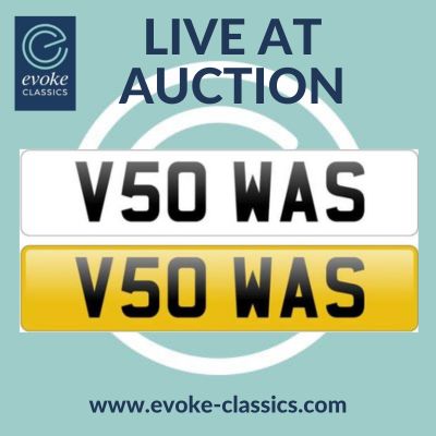 EvokeClassics's tweet image. ENDING TODAY AT 3:15PM
V50 WAS Registration on Retention
evoke-classics.com/auction/#/lots…
Registration on retention until 24 September 2025
 There are NO BUYERS FEES on this lot
#Registrations #PrivatePlates #CherishedPlates #NumberPlates #RegistrationPlates