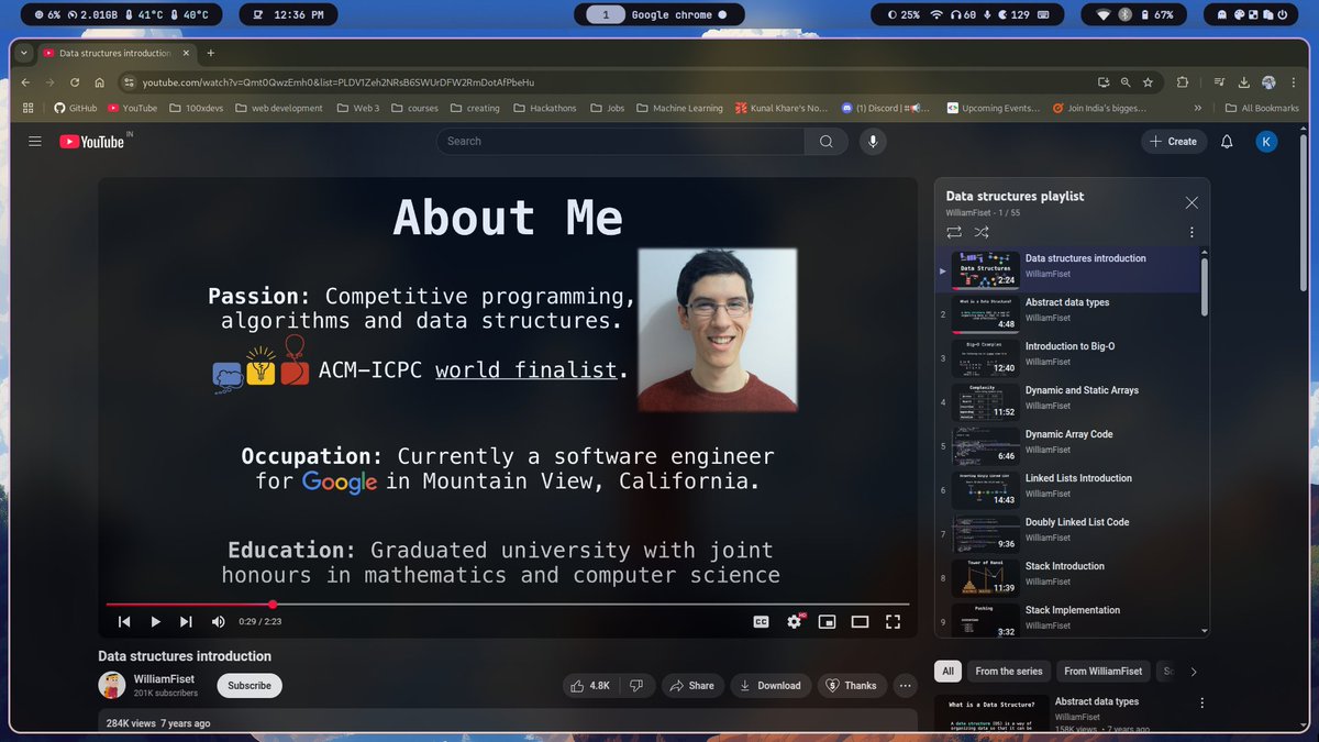 learning the core things from scratch.