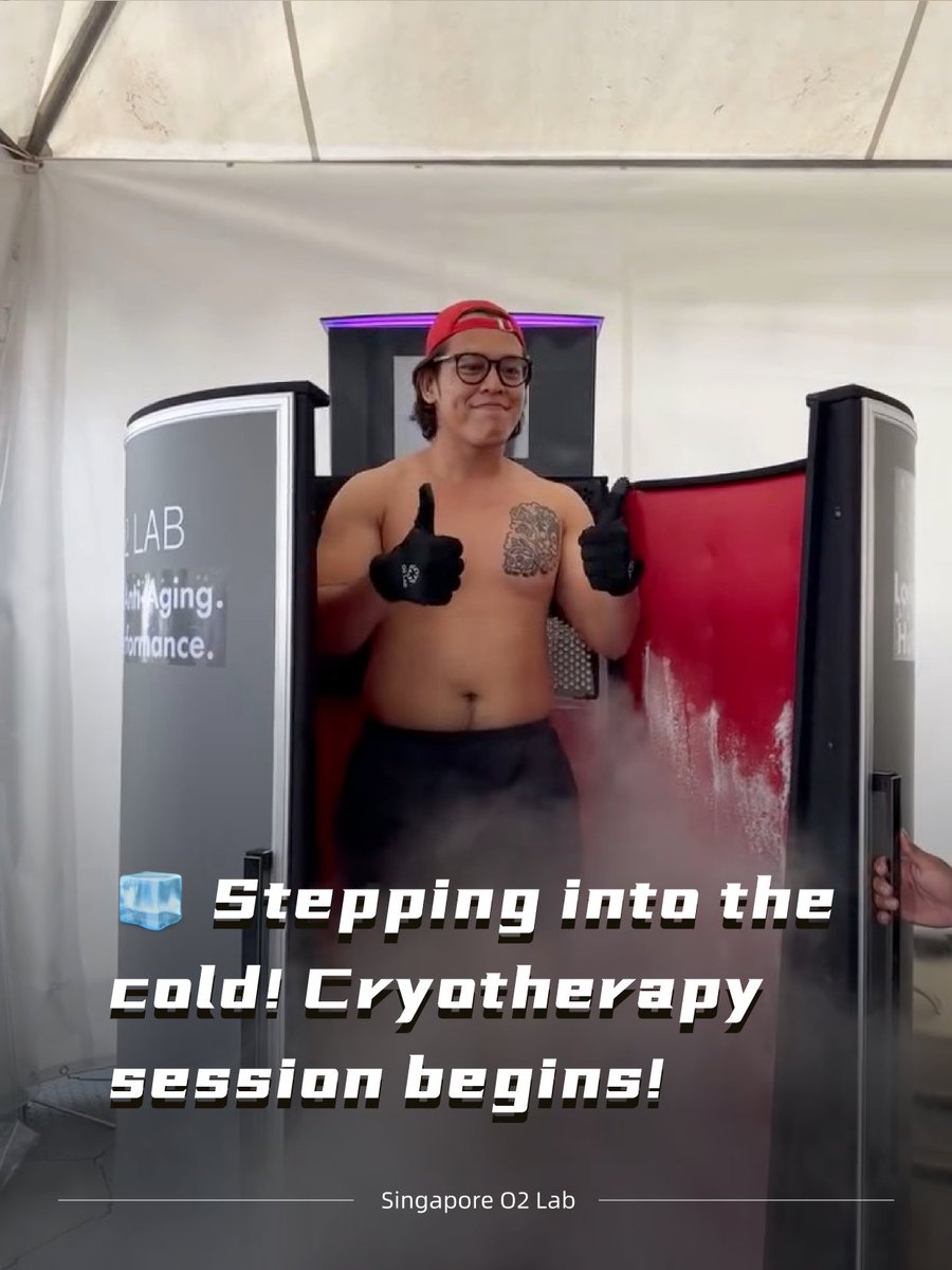 o2labco's tweet image. Just tried full-body cryotherapy with #O2Lab 🧊
From -97°C to -115°C in under 3 minutes – a wild (and cold!) ride that left us feeling refreshed and recharged.
Check out the freeze fest below 👇
#Cryotherapy #RecoveryMode #ColdTherapy #Recovery #SportsRecovery #Wellness #Fitness