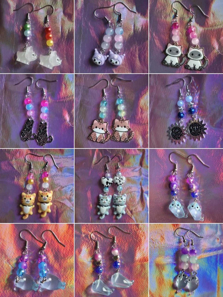 mj_nz_'s tweet image. i just spent over an hour updating my depop with a bunch of new earrings (and a handful of keychains) including some tiny pheal inspired bois!!! itd mean the world if you checked them out + every order comes with free stickers!! 🦭🩷✨️

depop.com/mjmakesthingsnz