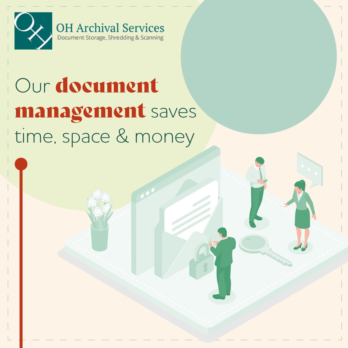 Are your files difficult to access? Misplacing vital documents? 

If so, your organisation could lose valuable #data, time &amp; money ⏲️ 💵

This is why our clients select OH to handle their #InformationManagement needs  🤝

#Workflow #WFH #RemoteWorking #DataSecurity #Cloud #Hull