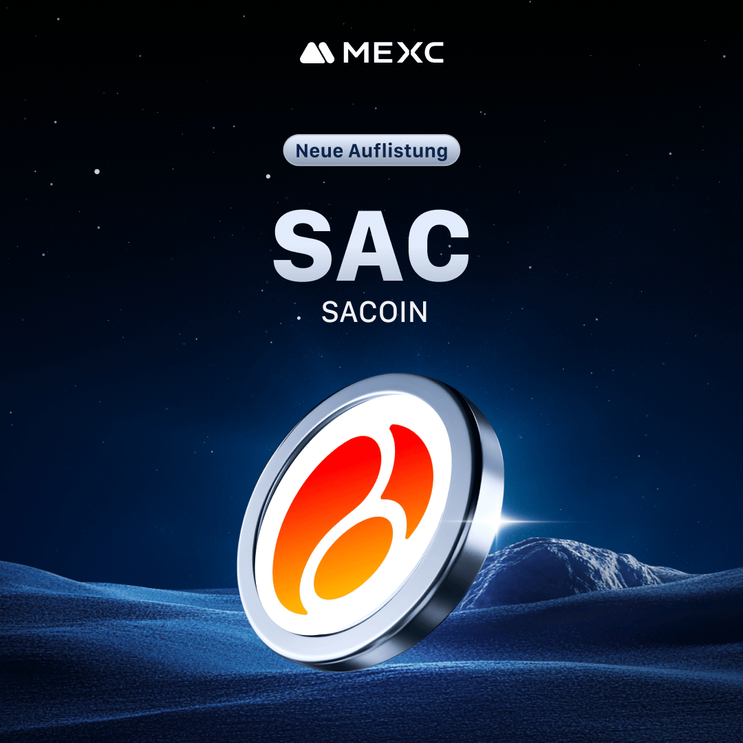 MEXC_DE's tweet photo. ✅ SACOIN $SAC wurde gelistet!
Kickstarter abgeschlossen – Trading gestartet am 03.04.2025, 07:00 MEZ auf MEXC 🚀
📥 Einzahlungen: Offen
📤 Auszahlungen: ab 04.04.2025, 07:00 MEZ
🔗 https://t.co/ygdM1BXr4q
#SAC #SACOIN #Crypto https://t.co/y9ZIHH98x6
